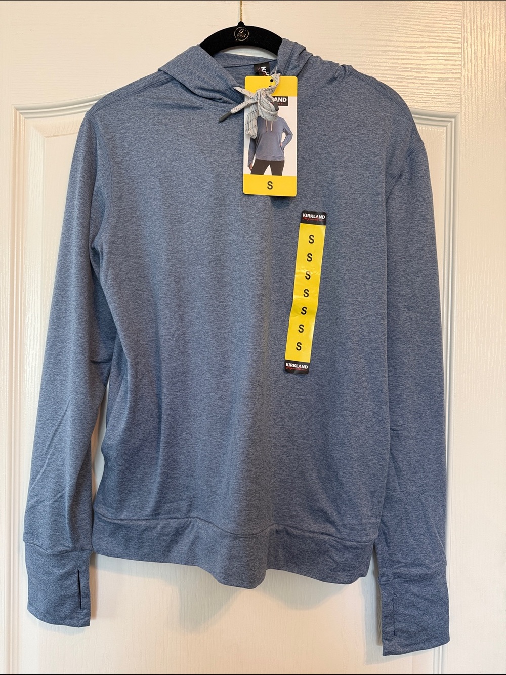 Kirkland Signature Heather Blue Ladies' Pullover Hoodie NWT